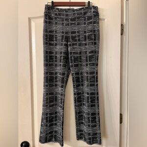 Black and White Tweed Plaid Pants